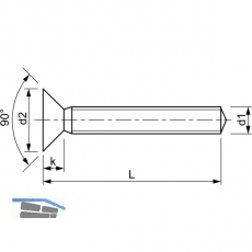 ~ISO7046-1 4.8 M 5x 30 verzinkt Senkschraube mit Suchspitze (DIN 965)