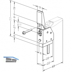 Riegelschaltkontakt 878