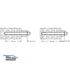 FISCHER FIS A M12x160 Ankerstange 5.8 verzinkt bauaufsichtlich Zugelassen