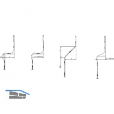 Flexibles Gestnge HAUTAU, 700 mm, schwarz
