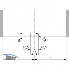 PEKA Fupedal zu Abfallsystem KO, matt verchromt