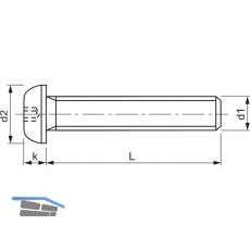 ~ISO7380 8.8 M 4x 10 Torx 20 verzinkt Linsenschraube