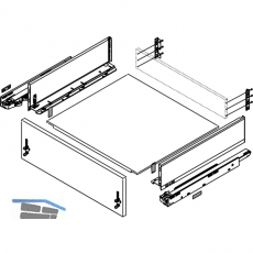 BLUM LEGRABOX pure SET H K, TIP-ON, 40kg, NL 350, Seidenwei