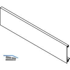 BLUM LEGRABOX Vorderstck ohne Nut, 1043, Aluminium Seidenwei-matt