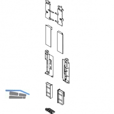 BLUM LEGRABOX Fronthalter Innenauszug m. Einschubelement H C, Seidenwei