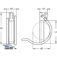 Rohrklappstecker 12x 55 verzinkt