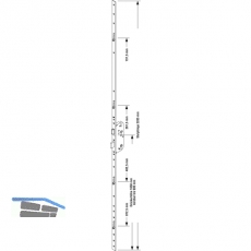 MFV-Schloss GU Secury R4, DM 80 mm, Stulp 2285 x 20 x 3 mm eckig, silberfrbig
