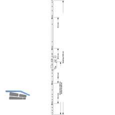 MFV-Schloss GU Secury R4, DM 55 mm, Stulp 2285 x 16 x 3 mm eckig, silberfrbig