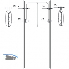 Distanzstck Super / Super Pro, 13mm, KS grau
