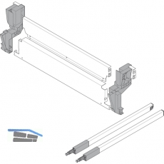 BLUM Rckwand Set fr Mllauszug hngend eins2fnf, KB 600 mm, Stahl grau