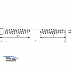 SFS Bohrbefestiger WT-T 4.5x 40 Torx 20 Durocoat mit Bohrspitze