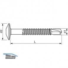 SFS-SPC4/53 Kopplungsschraube 5.5x 65 PH 2 Stahl silber mit Bohrspitze