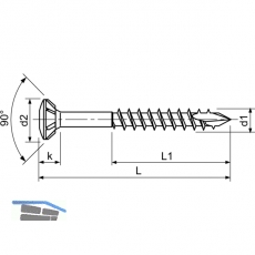 SPAX Holzfassadenschraube Linsensenkkopf 4.5x 60 TG TX20 A2 mit Zulassung