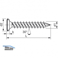 SPAX-FEX CUT Beschlagschraube 4.0x38 PH 2 Kopf 7 mm Stahl silber PVC-Holzprofile
