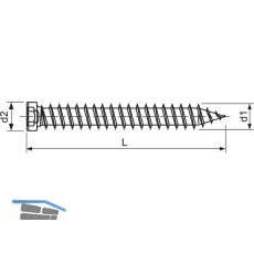 SPAX-RA Rahmenanker 7.5x100 Zylinderkopf Torx30 verzinkt dbellose Verschraubung