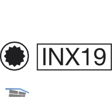 GEDORE Schraubendreher-Einsatz INX19 DIN2324 1/2\&quote;vierkant M12x55 mm Vielzahn