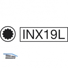 GEDORE Schraubendreher-Einsatz INX19L DIN2324 1/2\&quote;vierkant M10x100 mm Vielzahn