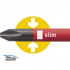 WIHA Bit-Magazinhalter VDE slim Schlitz/Phillips/Plus/Minus 6-teilig