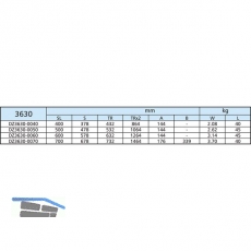 ACCURIDE 3630 Kugelkfigfhrung - berauszug, 45 kg, Schienenlnge 600 mm