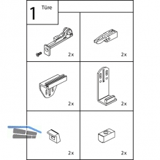 EKU CLIPO 15 H - Beschlgegrt. 1000 x 1400, Kunststoff anthrazit