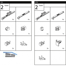 EKU CLIPO 16 GPPK IS - Beschlgegrt., 2 Tren