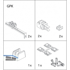 EKU CLIPO 36 GPK IS Beschlaggarnitur, 1 Tre