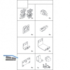 EKU CLIPO 36 H MS Beschlgegarnitur, 2 Tren