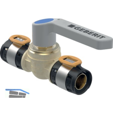 GE FlowFit Kugelhahn mit Bet.-Hebel SiBr