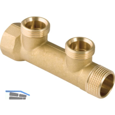 Geberit Verteiler 2 fach, 1", 3/4" EK