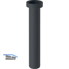 GE Einlaufrohr m. Mutter 5/4&quote;, schwarz