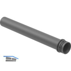 GE Abgangsrohr d40 zu WT-Siphon, schwarz