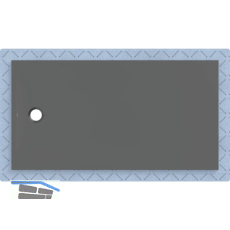 DUF CF30 integr. 170x90cm graphit