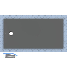 DUF CF30 integr. 160x80cm graphit