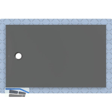 DUF CF30 integr. 160x100cm graphit