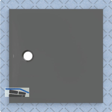 DUF CF30 integr. 100x100cm graphit
