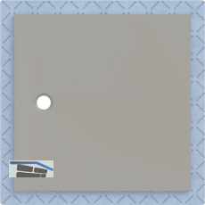 DUF CF30 integr. 120x120cm grau