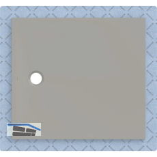 DUF CF30 integr. 110x100cm grau