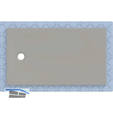 DUF CF30 integr. 140x80cm grau