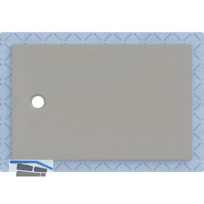 DUF CF30 integr. 140x90cm grau