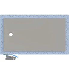 DUF CF30 integr. 170x90cm grau