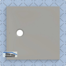 DUF CF30 integr. 80x80cm grau
