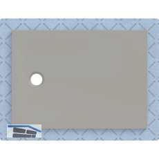 DUF CF30 integr. 110x80cm grau