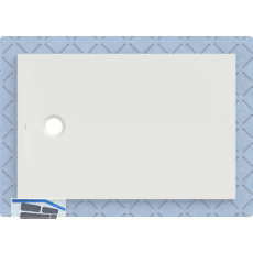 DUF CF30 integr. 120x80cm weiss