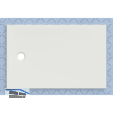 DUF CF30 integr. 140x90cm weiss