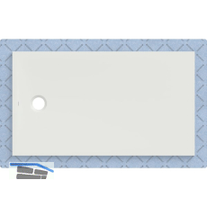 DUF CF30 integr. 140x80cm weiss