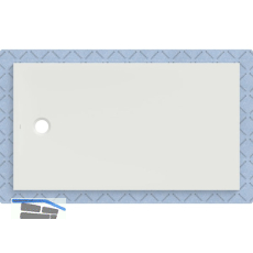 DUF CF30 integr. 160x90cm weiss