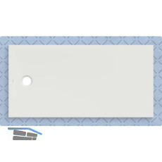 DUF CF30 integr. 160x80cm weiss