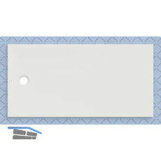 DUF CF30 integr. 180x90cm weiss