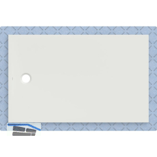 DUF CF30 integr. 160x100cm weiss