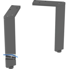 Geberit Fuesse Set H2,5cm, schwarz